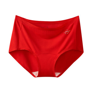 
3 gift boxes, new step red zodiac year women's underwear, Marmodal extended crotch triangle shorts