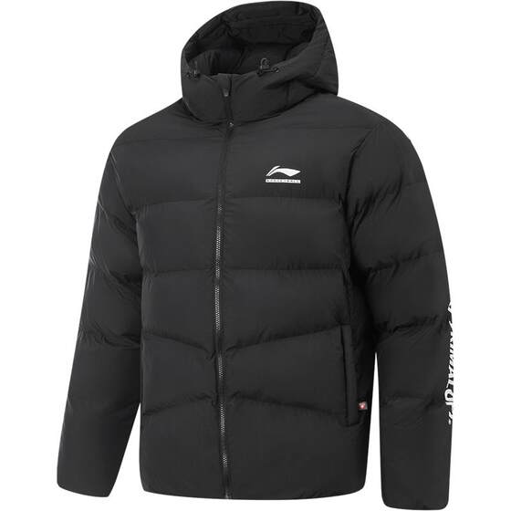 
Li Ning CBA cotton clothing men's new winter short warm thickened jacket hooded versatile lightweight sports top