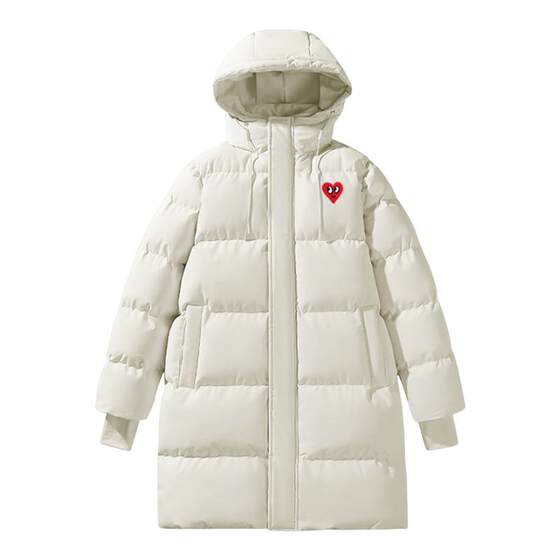 
Charles Taoxin medium-length couple's cotton coat men's 2026 new winter hooded thickened warm and cold-proof jacket