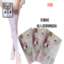 3 пары Yongchun 6001G Женщины против стартового мяча Бархатные колготки Чулки для взрослых Танцевальные чулки 120D