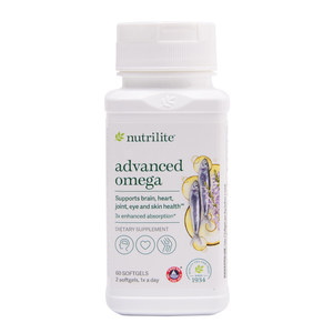 American made Amway Nutrilite Heart Protecting Fish Oil Deep Sea Fish Oil Soft Capsule Omega3 imported 60 capsules for middle-aged and elderly people