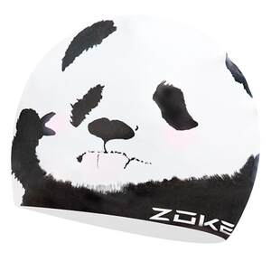 Zoke silicone swimming cap panda adult waterproof hair care ear care ladies long hair without slitting head zoke swimming cap