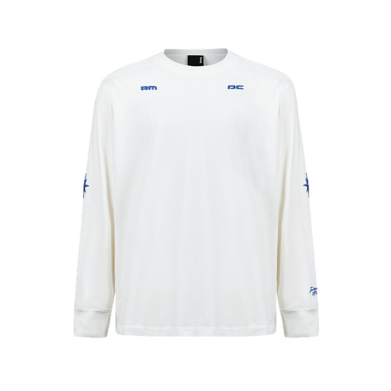 
Remedy American heavy embroidered long-sleeved T-shirt for men and women in autumn loose casual couple bottoming T-shirt tops