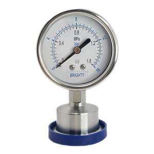 
BLD Beijing Brady PYTH-063.AO..F6 Sanitary quick-install diaphragm pressure gauge YTNP-98HF6