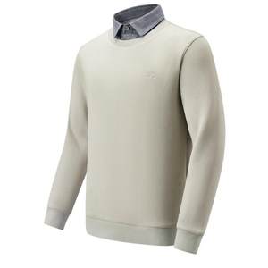 
Red bean sweater men's winter heated shirt collar thickened warm wool sweater plus velvet fake two-piece sweater for men