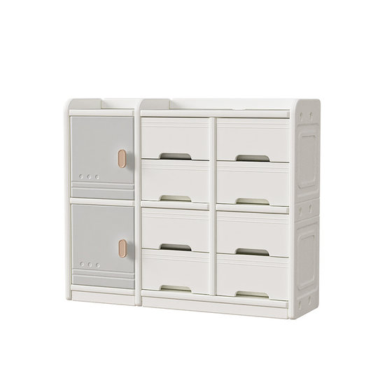 
Meilan children's toy storage rack baby home floor-standing feeding table baby supplies storage cabinet toy storage box