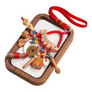 
Putuo Mountain Peachwood Sword Southeast Branch Small Pendant Cinnabar Pregnant Women and Men Carry Baby Pressure Baby Shocked Out Dog Teeth