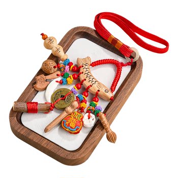 Putuo Mountain peach wood baby shocked male and female pregnant women pendant