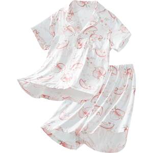 
Betis pajamas women's summer thin short-sleeved 2026 new gauze bamboo cotton parent-child women's home wear set