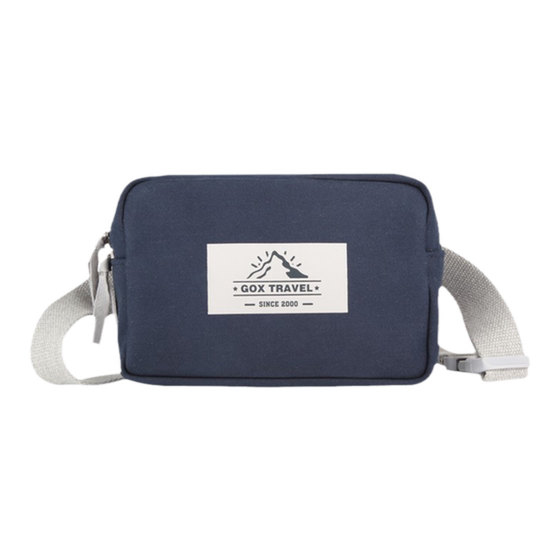 
GOX men's outdoor travel sports multifunctional crossbody waist bag trendy casual shoulder bag large capacity bag fashion
