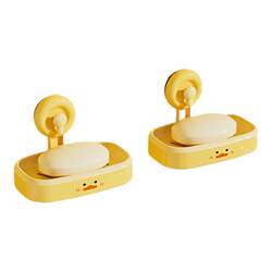 Suction cup soap box wall-mounted hole-free