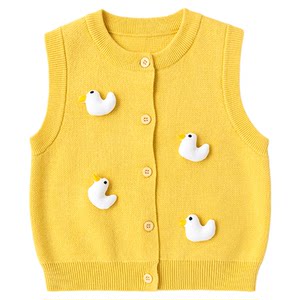 
[100% Cotton] Children's Vest Spring and Autumn Baby Vest Spring Clothes Boys' Vest Girls' Vests Children's Tops