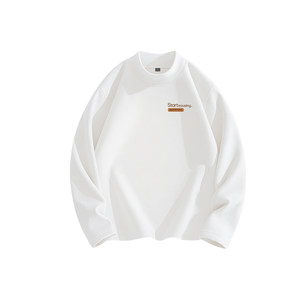 
Jeanswest white velvet bottoming shirt men's half turtleneck winter long-sleeved T-shirt men's thermal underwear men's top L