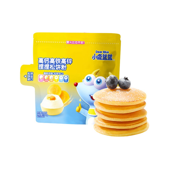 Little Deer Blue High Calcium High -Calcium High Zinc pinch pine pine powder cake powder Fanfu cake breakfast bakery raw ingredients
