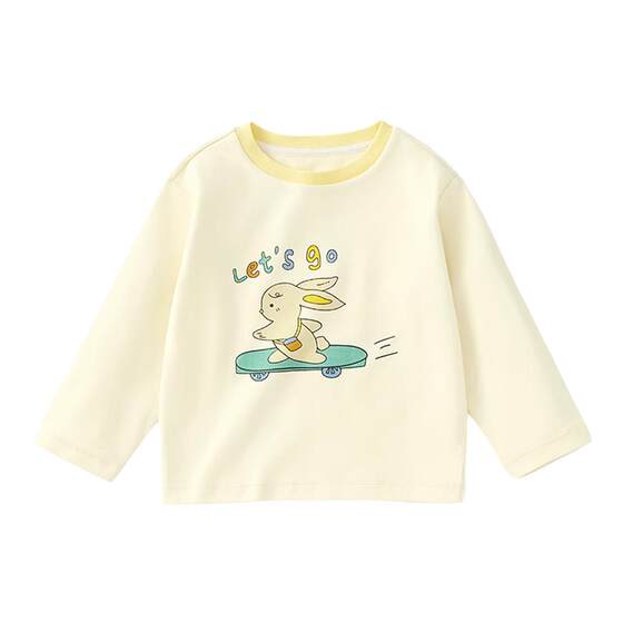 
Betis children's T-shirt boys and girls tops long-sleeved 2026 new spring baby round neck bottoming shirt to keep warm