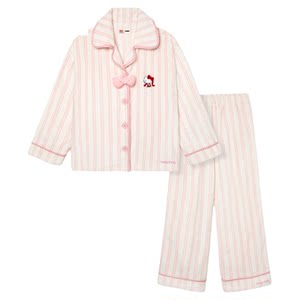 tbh野兽派家居Hello Kitty法兰绒家居服套装可外穿冬季睡衣女