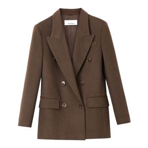 
Langzi wool temperament retro design sense commuter professional suit jacket commuting winter new casual suit women