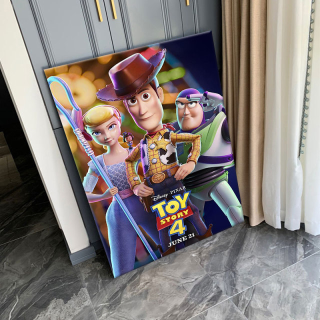 Toy Story ເພັດສີທີ່ເຕັມໄປດ້ວຍເພັດຫ້ອງເດັກນ້ອຍຕ່ອນຂະຫນາດນ້ອຍຫ້ອງດໍາລົງຊີວິດກາຕູນ Cross Stitch 2022 ແບບໃຫມ່ງ່າຍດາຍທີ່ທັນສະໄຫມ