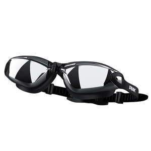 
Peak swimming goggles waterproof and anti-fog high-definition electroplating myopia with degree men's professional swimming goggles diving cap set