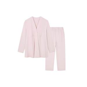 Uras maternity home clothes pregnant women pajamas set pregnancy postpartum breastfeeding pajamas spring and summer confinement clothes
