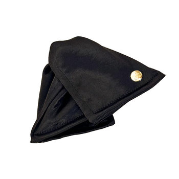 Save the flat-collapse head! Satin shell triangle grab clip for women