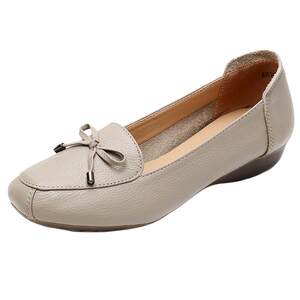 
Beef tendon sole women's single shoes genuine leather mother's shoes soft sole non-slip middle-aged and elderly women's leather shoes flat-soled casual shoes not tired