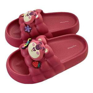 
Soft flat bottom, comfortable, versatile, high-end, solid color slippers, outdoor non-slip summer simple toe-toe slippers for women