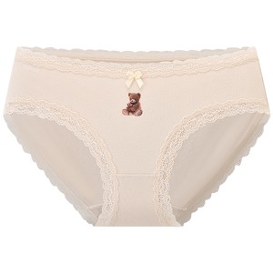 3 pieces 129 shopping mall same MYBODY underwear for women cotton bottom crotch sexy pure lace printed briefs