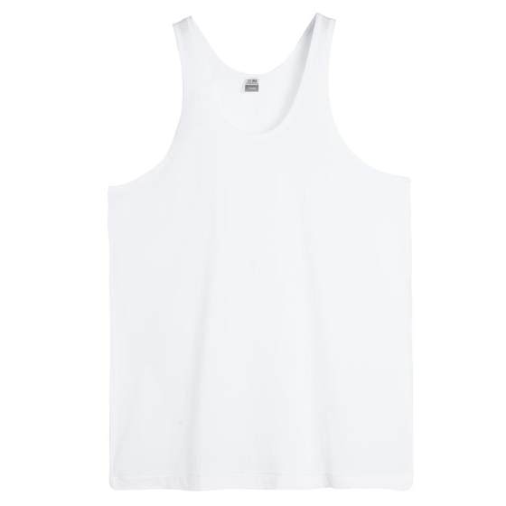 
Three gun vest men's pure cotton summer middle-aged and elderly underwear thin white old man loose sweat cloth base old man sweat shirt