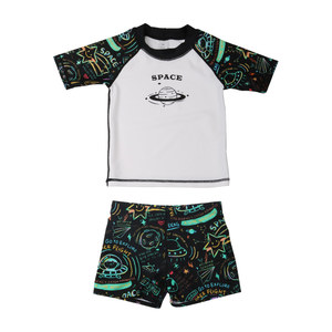 
Feiyu Future Children's Swimming Suit Short Sleeve Swimming Boxer Bodyguard Sun Protection Quick Dry Swimming Pool Special Medium and Large Children's Swimming Suit