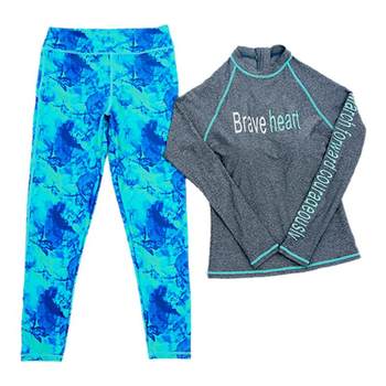 Sanqi small chest gathers flat -angle trousers hot spring swimsuit
