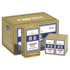 
Authentic flagship store for egg-breaking playing cards wholesale full box of 100 pairs of high-end slender 3a high-end large character playing cards