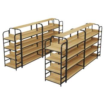 Double-sided island display cabinet, supermarket mother and baby store shelf, shoe rack, convenience store multi-layer snack rack, stationery store display rack