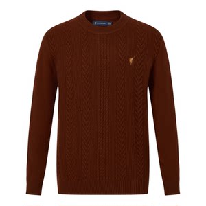 
[Sheep Wool 100%] POLOWALK Men's Winter Warm Pullover Inner Sweater Men's Versatile Cardigan