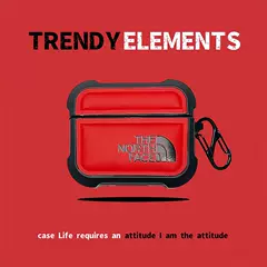 The North Face case — The North Face Trendy Fashionable Protective Carry Cases Apple AirPods 2, AirPods 2 Pro, AirPods 3, AirPods 3 Pro, AirPods 4, AirPods 4 Pro, AirPods Max