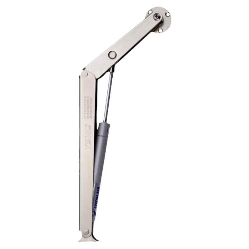 Asta Idraulica a Molla a Gas 340mm Distanza Centrale 130mm Corsa Asta di Supporto Idraulico a Pressione Molla a Gas per Mobili Letto (Portata 10kg