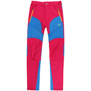 
Women's velvet jacket trousers thin velvet winter Northeast cold-proof waterproof windproof thickened outdoor mountaineering soft-shell warm pants