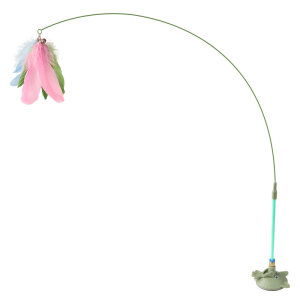 Cat toy teasing cat stick self hi boredom artifact with suction cup long rod pet kitten play kitten supplies Daquan