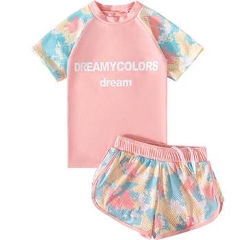 Children's swimsuit girl split new sunscreen swimwear