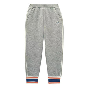 
Children's pants pure cotton new spring and autumn boys' terry sweatpants casual leggings embroidered middle and large children's sports pants trend