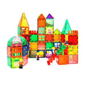 Children's colored window magnetic sheet, light and shadow diamond surface, versatile puzzle assembly, magnetic track, magnet, male and female toy