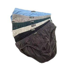 
100% cotton men's underwear pure cotton briefs mid-waist underwear sweat-absorbing loose comfortable shorts plus size