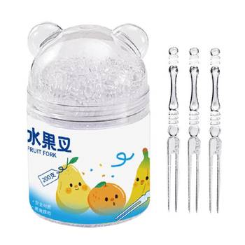 
Disposable fruit fork transparent