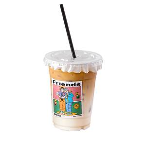Fat Coffee Milk Tea Cup Disposal Cover 500ml Plastic Homemade Drinks and Packing Water Cup
