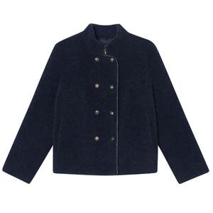 
Psalm's special selection of small stand-up collar grain fleece short coat 2026 spring new style