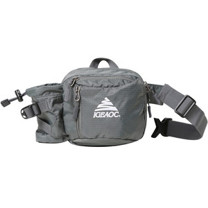 
IGEAOC waterproof hiking water bottle waist bag for men and women outdoor sports running waist bag