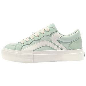 
Tuopin four-leaf clover sneakers for women autumn and winter new original design versatile mint green canvas shoes sports shoes green