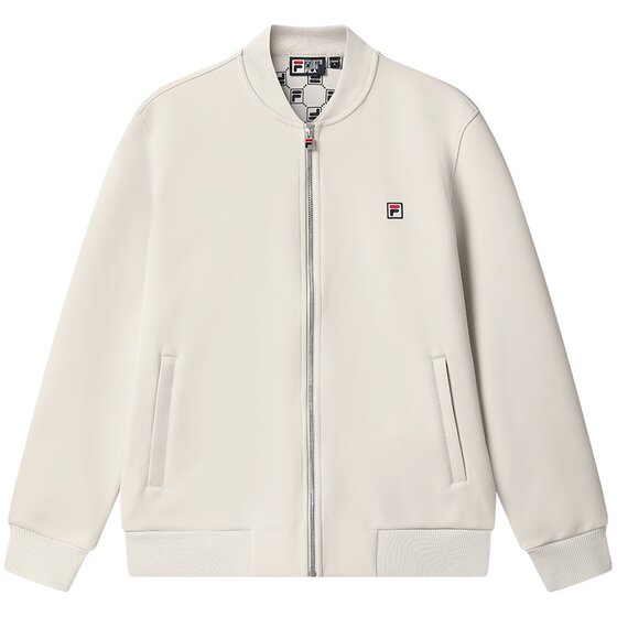 
FILA official men's knitted long-sleeved jacket 25 autumn new fashion casual commuter business executive baseball uniform