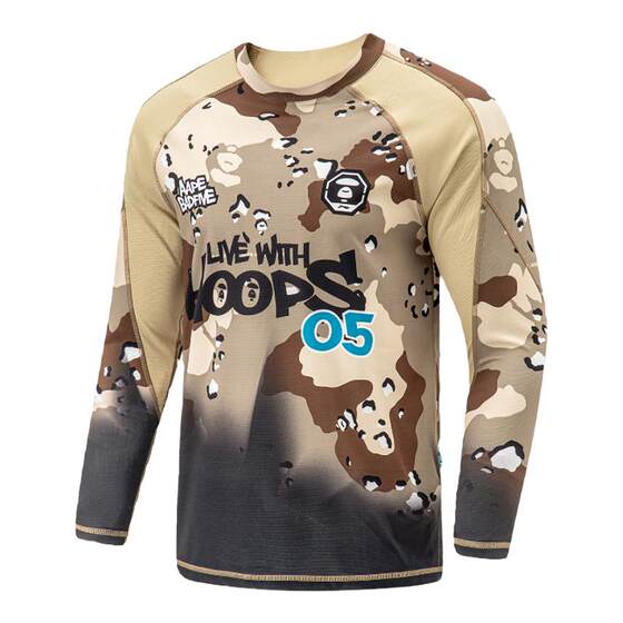 
China Li Ning men's new anti-Wu basketball series fashion casual printed sports long-sleeved T-shirt ATLT219