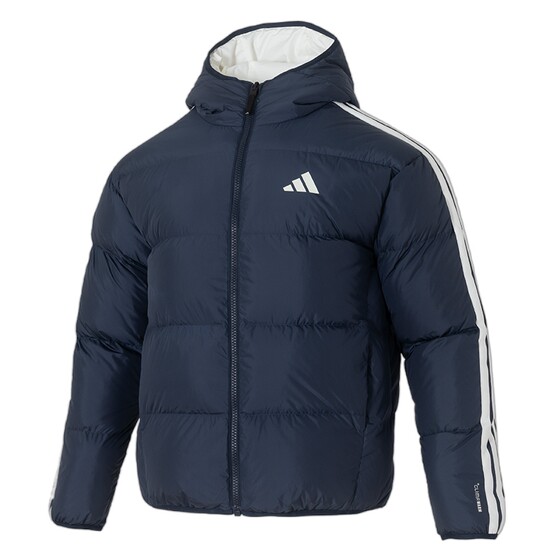 
Adidas sports suit men's autumn and winter new double-sided down jacket jacket warm plus velvet trousers and sweatpants